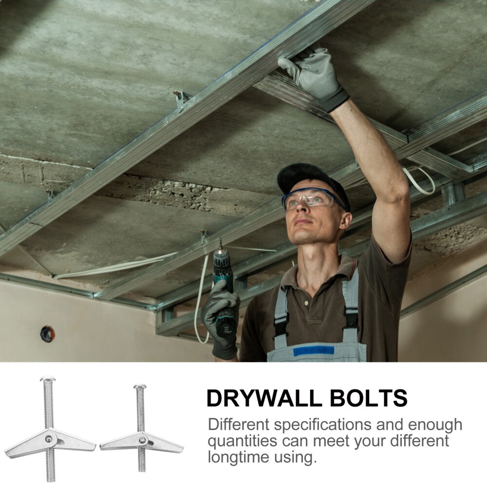 20pcs Toggle Bolts Practical Sturdy Drywall Bolts Hanging Heavy Items Bolt for Indoor