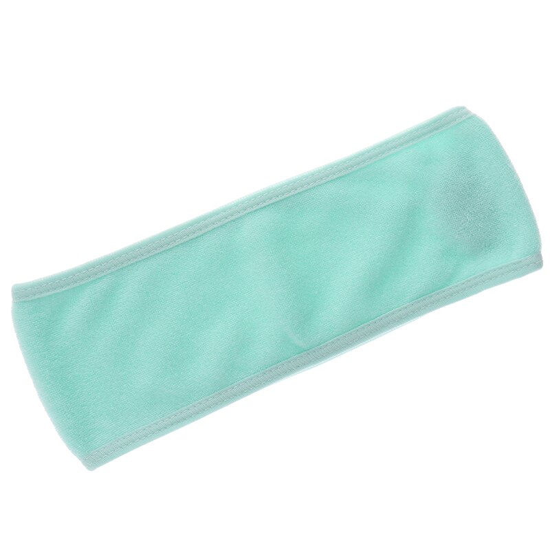1 pièces coloré doux Salon SPA visage bandeau femmes réglable bandeau maquillage Toweling enveloppe cheveux bandeau cheveux accessoires: green