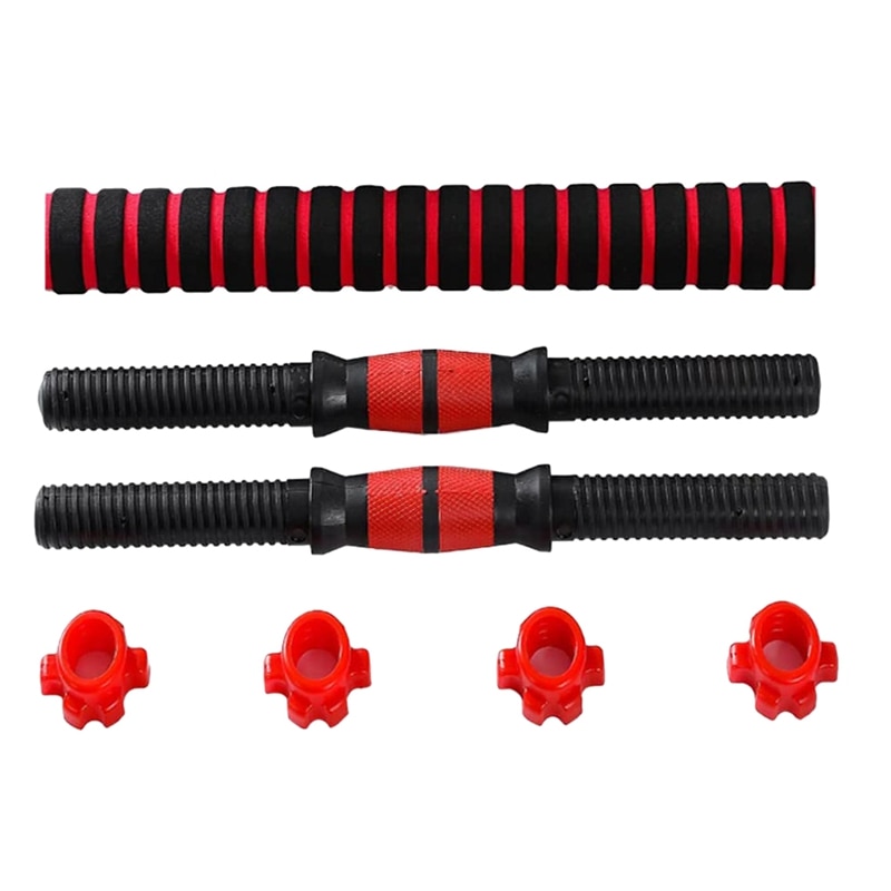 Adjustable Dumbbell Weight Set Barbell Lifting - 2 x 15.74in Bars and 1 x 15.74in Connecting Rods for Gym Home: Default Title