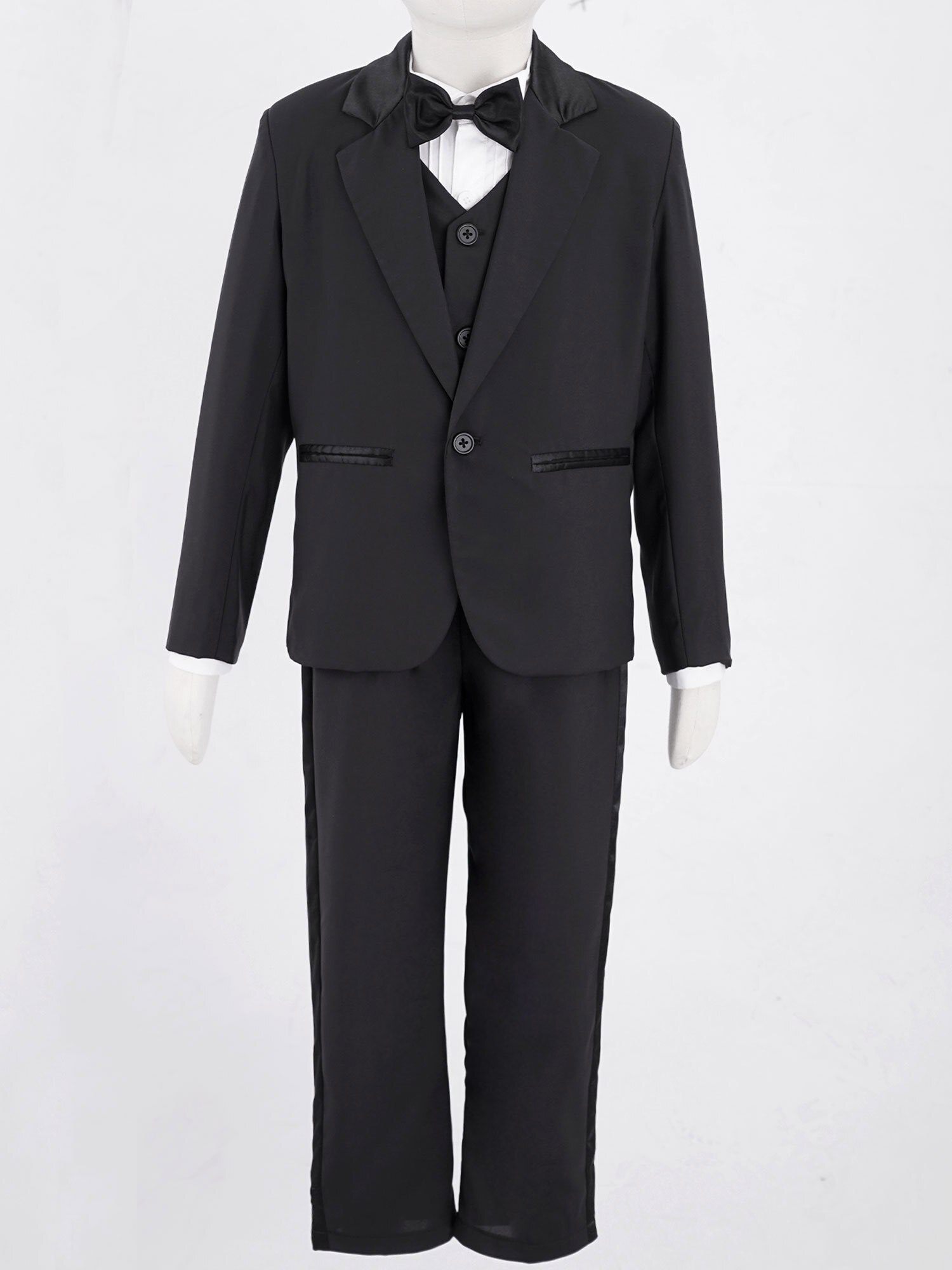 Kids Jongens Bruiloft Pak Tiener Formele Blazer Kleding Set Gentleman Kinderen Dag Afstuderen Refrein Prestaties Jurk Kostuum 4-14Y