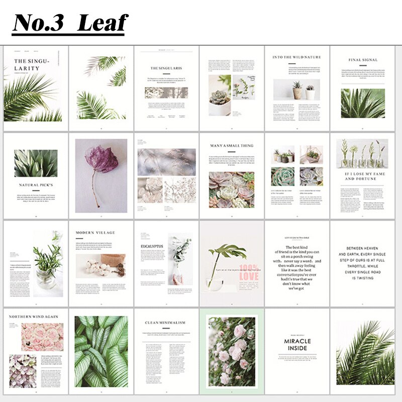 Vogue Magazine Album Photo Material Photography Background Adornment Photo Studio Shoot Take Photograph Backdrop Prop Fotografia: No.3 Leaf