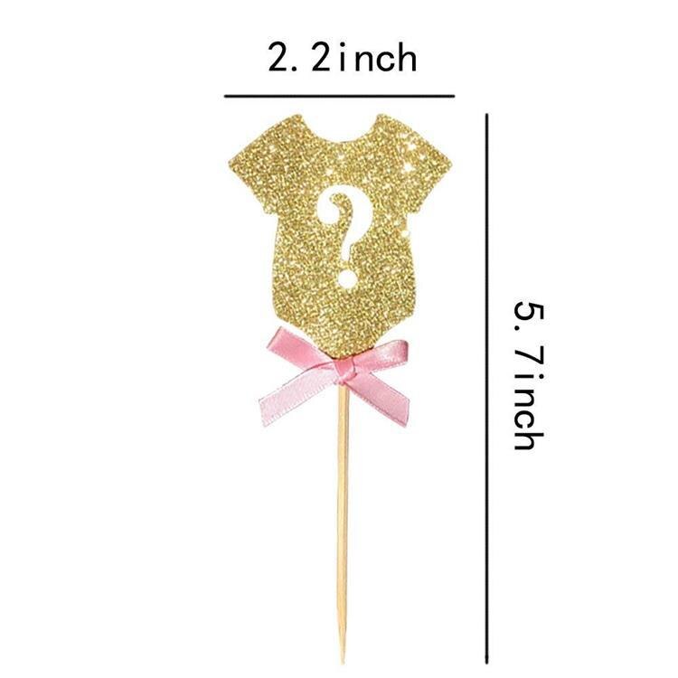 12 kpl kakku sukupuoli paljastaa poika tyttö vaatteet cupcake hän vauva suihku kakku topper sukupuoli paljastaa juhlatarvikkeita