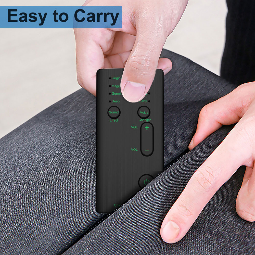 Portable Voice Changer Adapter 7 Sound Changeing Modes Headphones Portable Microphone for Mobile Phone Tablet Mic Game