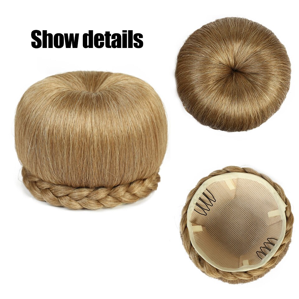 MEIFAN prosto koki dla kobiet włosów pączek rolki wysokiej temperatury włókna syntetyczne włosy doczepiane spinacz w przyrząd robić koka z włosów