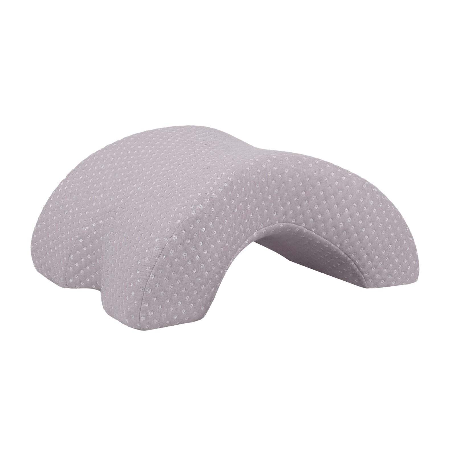 Memory Foam Neck Pillow Arched Nap pillow Couple Sleeping Pillow Slow Rebound Side Sleeper Arm Rest Pillow Back Support Pillow: Gery