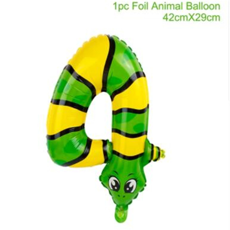 Djur ballonger djungel safari fest ballonger djungel fest dekorationer folie djur ballong födelsedagsfest dekor barn tecknad hatt: 5