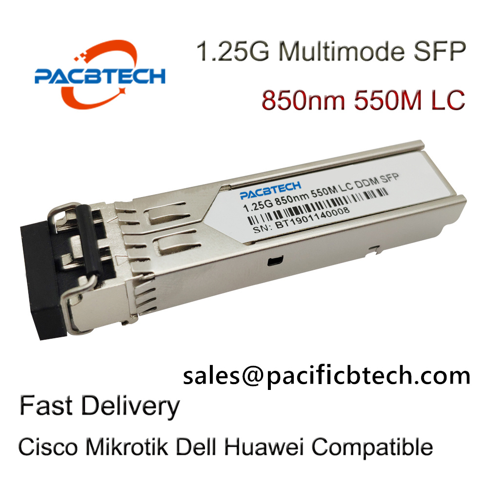 GLC-LH-MMD 1.25G 850nm Multimode 550Meter Dual LC 1000BASE DDM 1.25G SFP Module Transceiver 1G 80KM sfp module