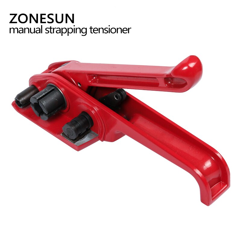 ZONESUN Handleiding PP/PET Strapping Machine 12-19mm Poly Strapping Spanner Flexibele Verpakking Bands Bindmachine Strapping tool