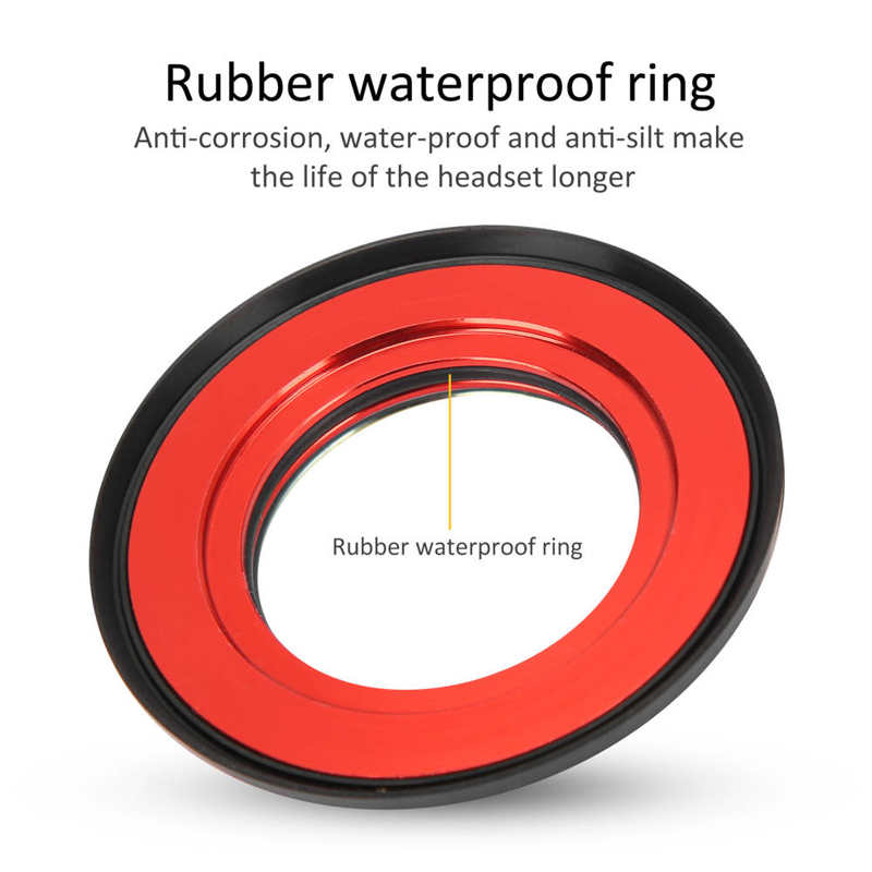 Mountain Bike Front Fork Headset 44mm Threadless Aluminum Alloy Headset Replacement