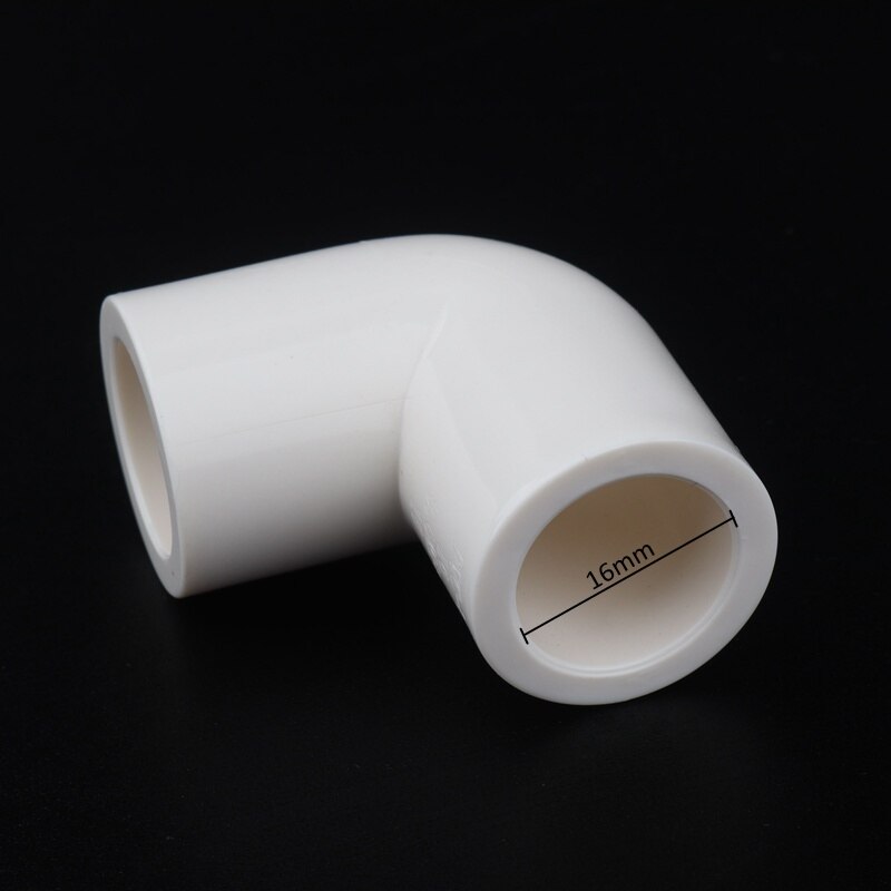 3pcs 16mm PVC Straight Elbow Tee Connector Four Way Joint 90 120 degree PVC Pipe Adapter DIY Wardrobe Tent Shoe Rack Fittings: Elbow