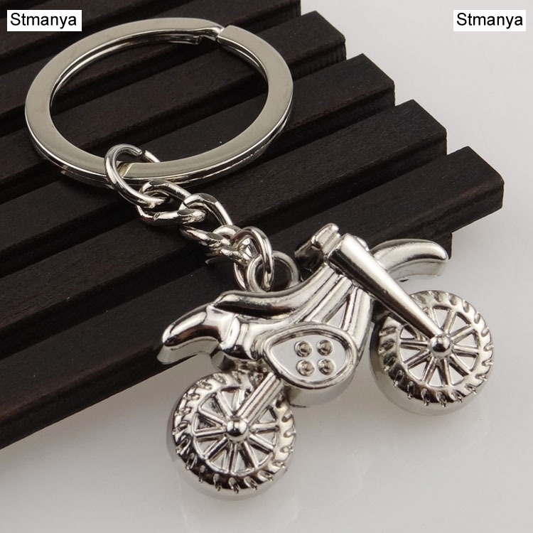porte-clés moto breloque porte-clés en métal hommes femmes voiture porte-clés 4 couleur porte-clés meilleur bijoux: kaki foncé