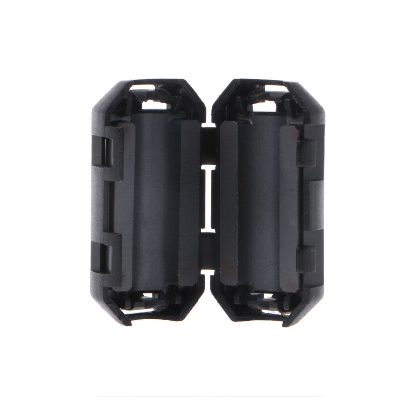 Black Clip-on Ferrite Ring Core RFI EMI Noise Suppressor Cable Clip For 3.5/5/7/9/13mm Cable