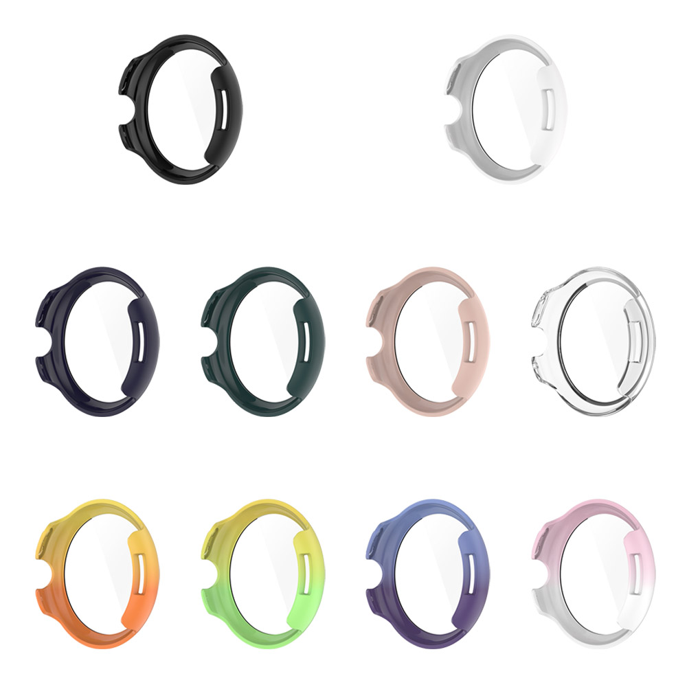 Étui + verre pour Google Pixel Watch 3, 45mm 41mm, housse de protection anti-rayures pour pare-chocs tout autour + accessoires de protection d'écran