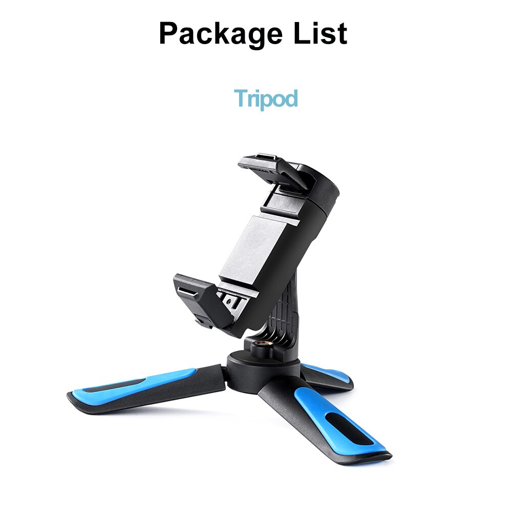 TELESIN Mini Selfie bâton trépied 360 ° tête de boule et chaussure froide pince de téléphone pour GoPro Osmo Action Insta360 iPhone Android monopode: Tripod