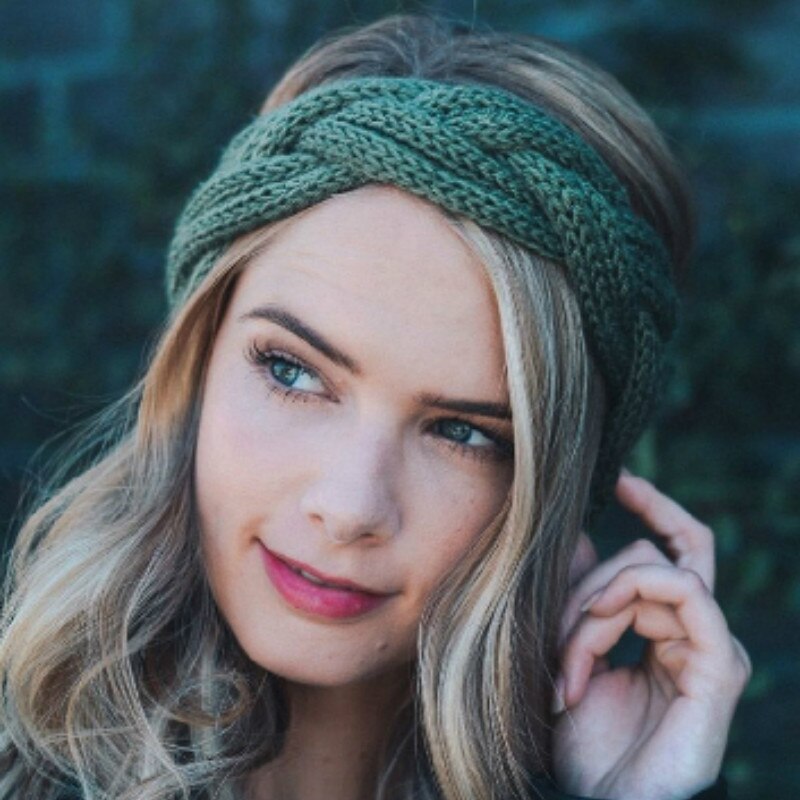 Vinter ørevarmer pandebånd kvinder elastisk uld strikket pandebånd head wrap hårbånd piger hårbånd tilbehør