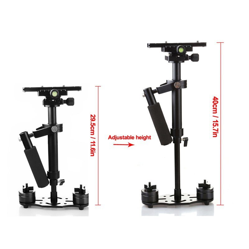 Estabilizador Steadycam de mano de aleación de aluminio S40 + 0,4 M 40Cm para Steadicam para Canon Nikon Aee cámara de vídeo DSLR