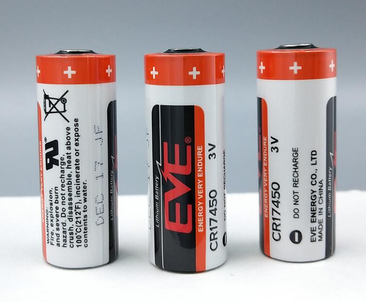 1 stk  cr17450 lithium mangan batteri 3v vandmåler batteri flowmåler plc batteri