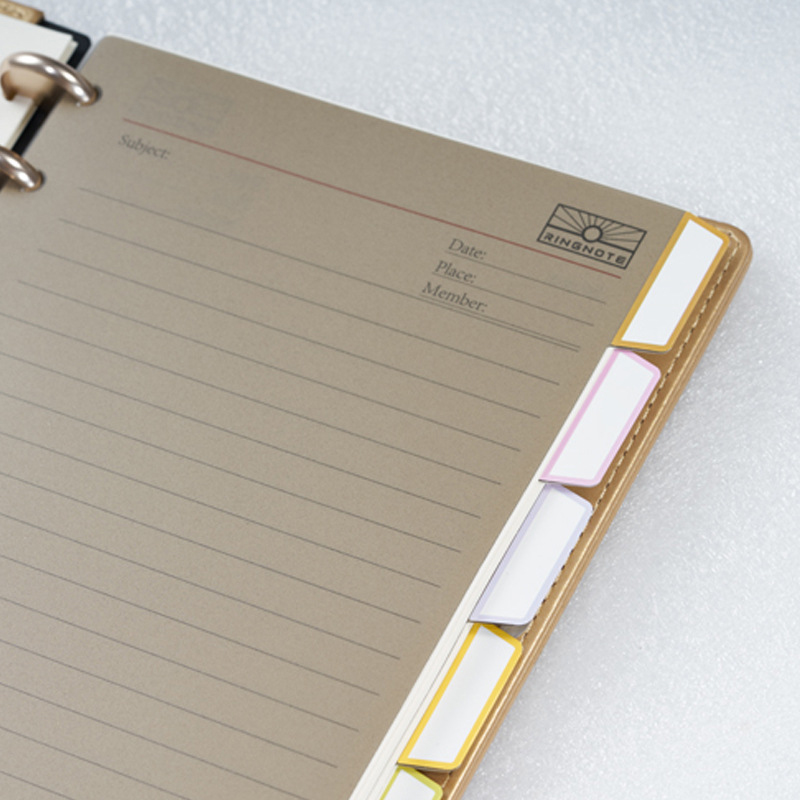 A4 Mushroom Hole Notebook File Index Page Separator Page Mushroom Planner Bookmark Page Loose-leaf Accessories Notebook Supplies