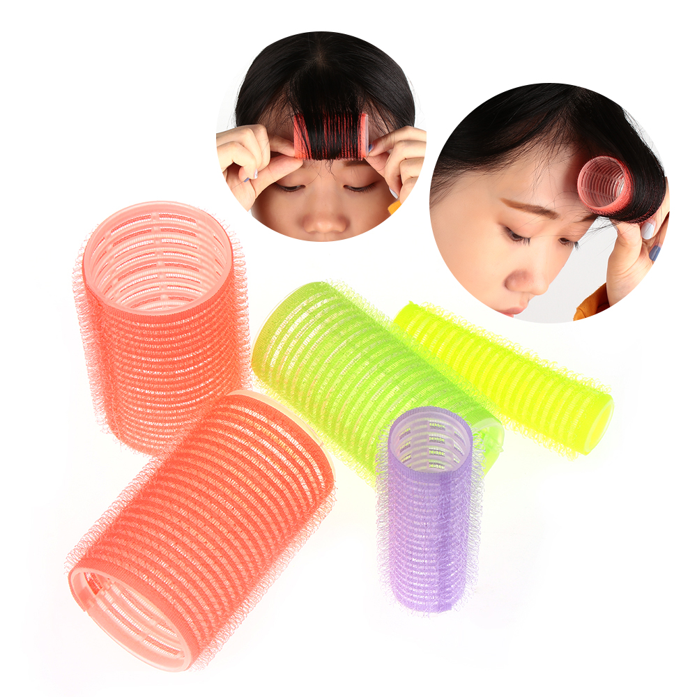 6 Pcs Random Color! Large Self Grip Hair Rollers Pro Salon Hairdressing Curlers Multi Size Hair Salon tool