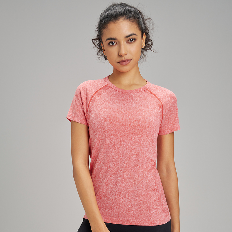 T-Shirt de sport à manches courtes pour femmes, dix couleurs, séchage rapide, sweat-shirt respirant, vêtements de Fitness, couleur unie, Yoga, haut à manches courtes