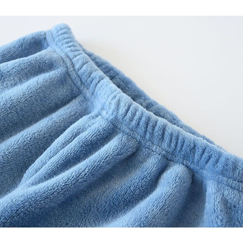 Sömnbyxor dam flanell vinter mjuk varm bekväm pyjamasbyxa dam fritid sömnbyxor par koreansk stil trendig
