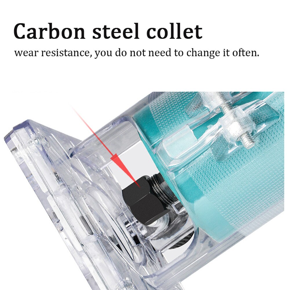 450W Hand Woodworking Electric Trimming Machine Electromechanical Wood Milling Engraving Slotting Brush Motor Wood Router Tool