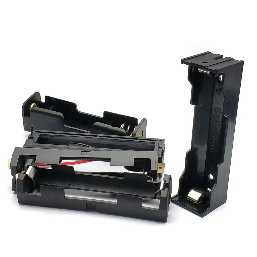 18650 powerbank-behuizingen, 1 opbergdoos voor 18650 batterijen, 1 batterijhouder met snoer, 18650 smd thm-connectoren