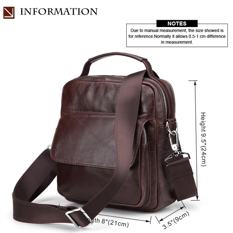 MISFITS Leather Shoulder Messenger Bag Small Handbag Can Put 9 Inch Flat