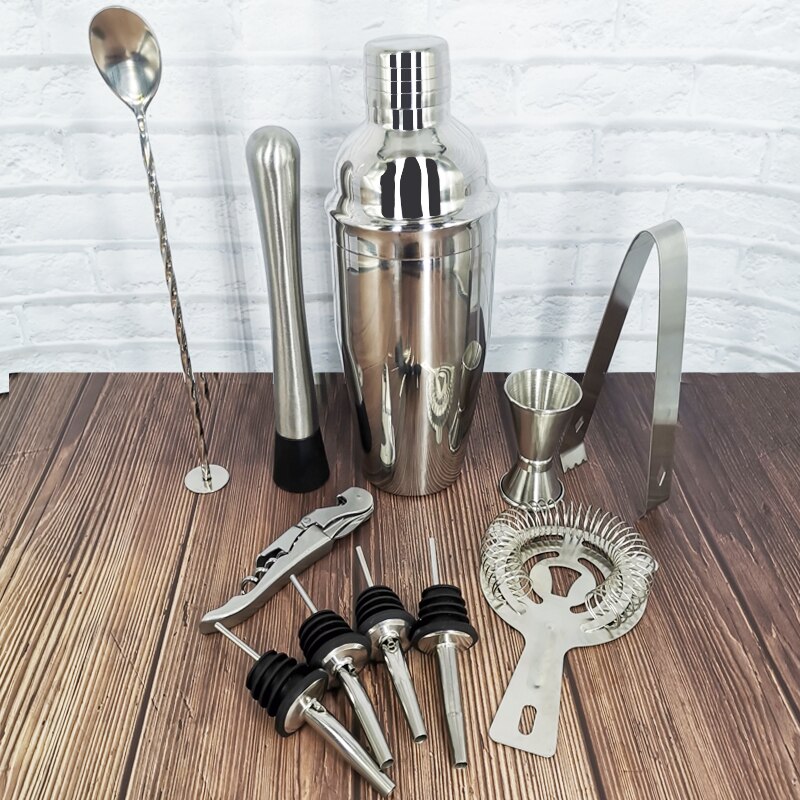 Stainless Steel 750/600ml Cocktail Shaker With Wine Rack Wine Shaker Mixer For Bar Party Tools Bar Accessories