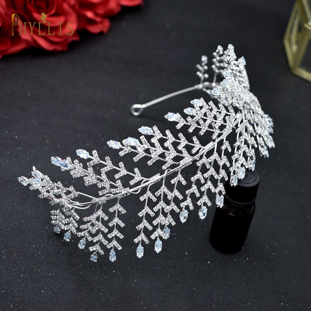 A271 ozdoba ślubna do włosów barokowa nakrycia głowy kryształowa biżuteria do włosów korona dla miss Rhinestone opaska ślubna diadem ozdoby do włosów: A01-S