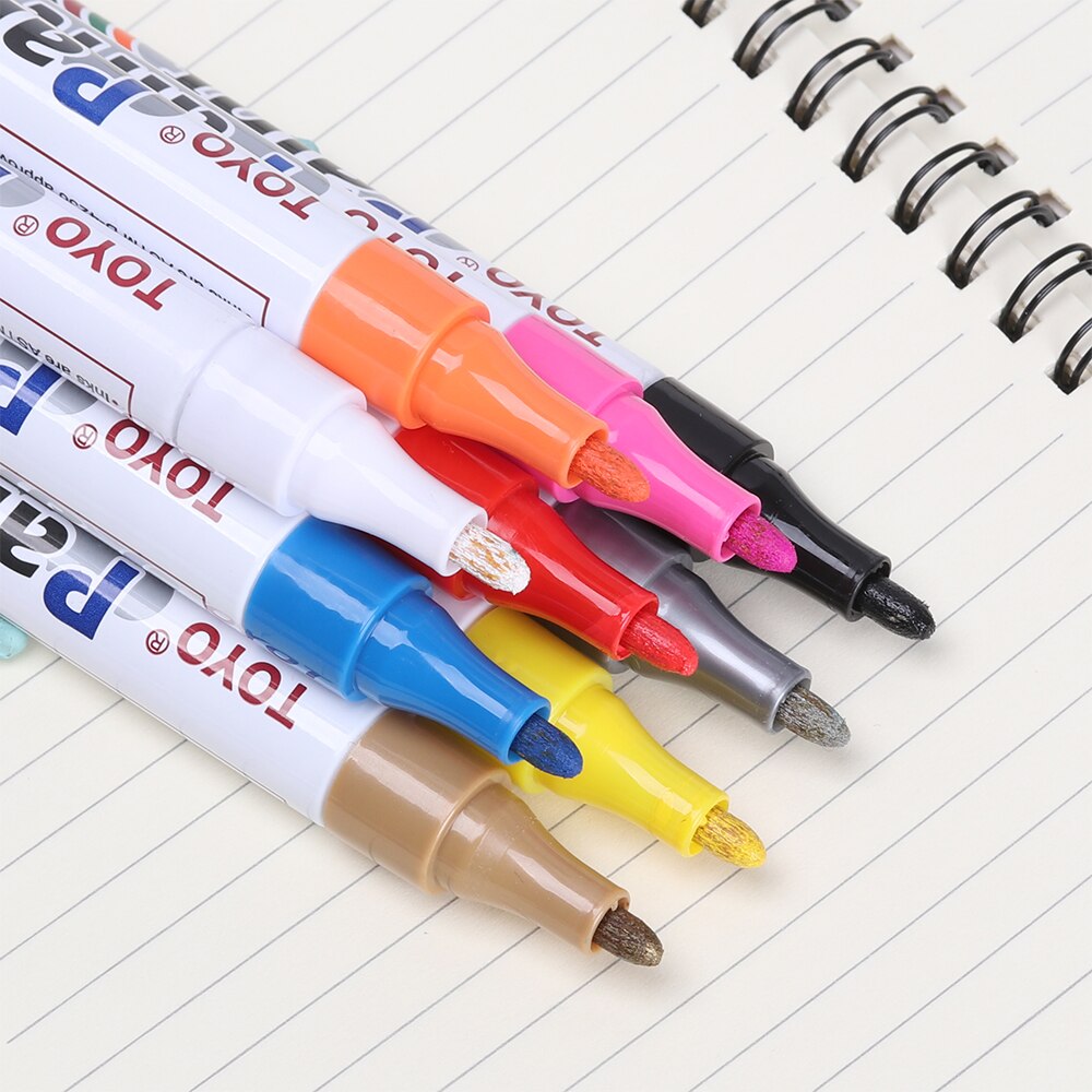 1PC Car Tyre Tire Permanent Paint Marker Pens Oily Markers Scratch Repair Multifunction Applicator Tool Touch Up Pen