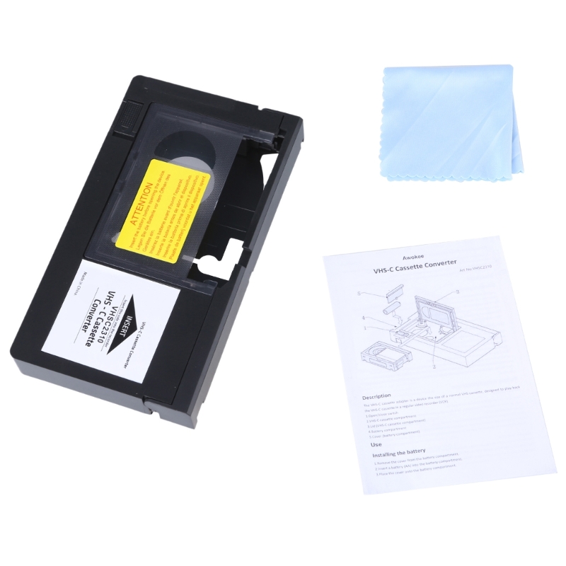 Q1FC VHS Cassette Converters Adapter for VHS C/SVHS Tape Motorized Easily Use