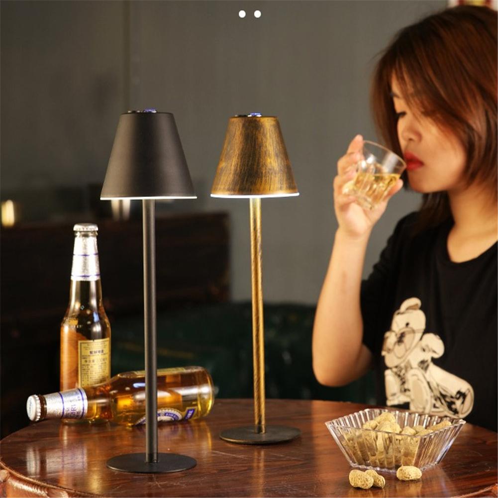 nordycki kutego lampa stołowa metal żelaza dotykowy ściemniania bezprzewodowe oświetlenie atmosfera doprowadziło światło oczu ochronne bar salon sypialnia