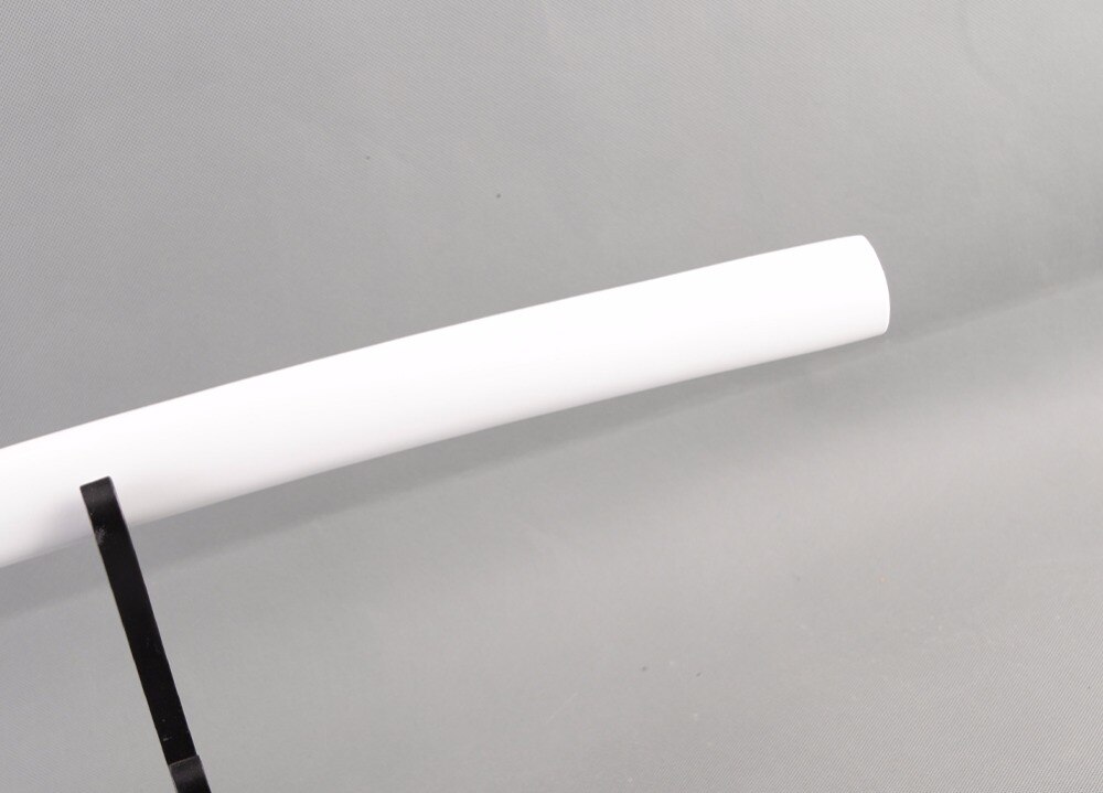 Full White Saya Sheath Scabbard for Samurai Sword Japanese Katana Pure Handmade Sword Accessory Nice Collection or
