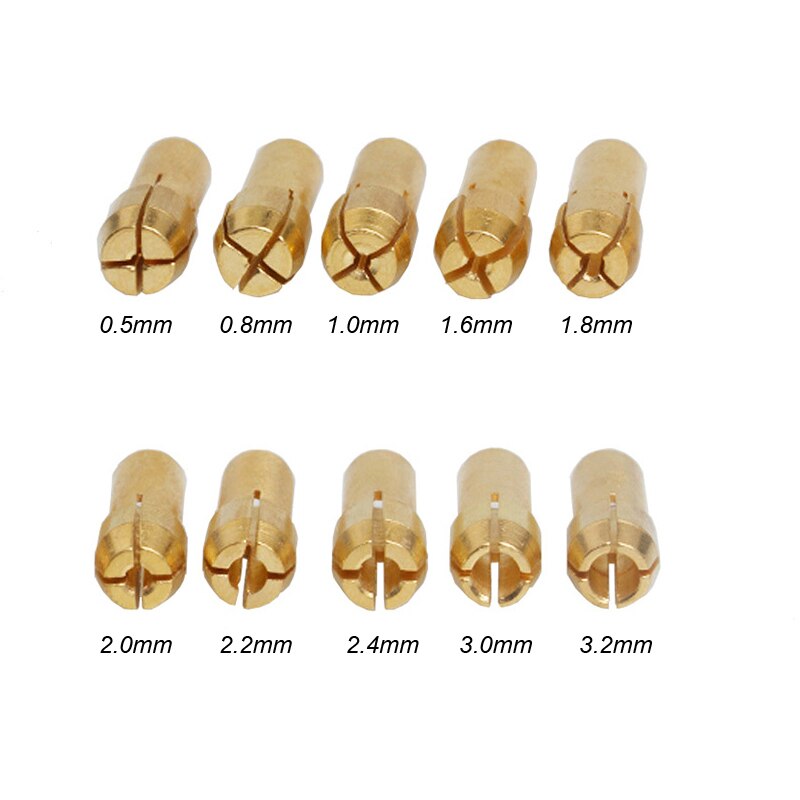 0,5mm-3,2mm Mikro Mini Bohrfutter Adapter für Dremel Dreh Werkzeug Zubehör Mikro Collet Maschine Polieren Graveur elektrische: gemischt Collet Futter