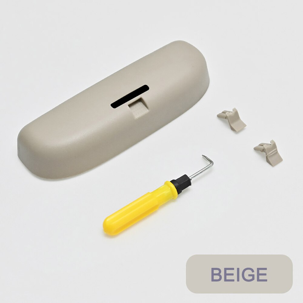 Jameo custodia per occhiali da suola per auto per Mercedes Benz W212 C180 E63 C300 E250 C classe E GLK GLC GLE AMG X204 W205 W203 W204: bianca