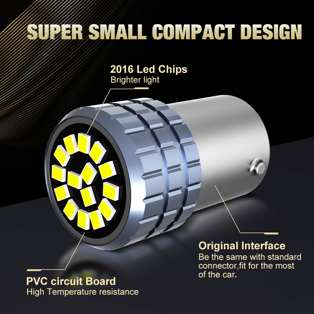 2Pcs P21W Led 1156 BA15S BAU15S PY21W BAY15D Led Lamp 1157 P21/5W R5W Auto Lampen auto Led Signal Drl 12V