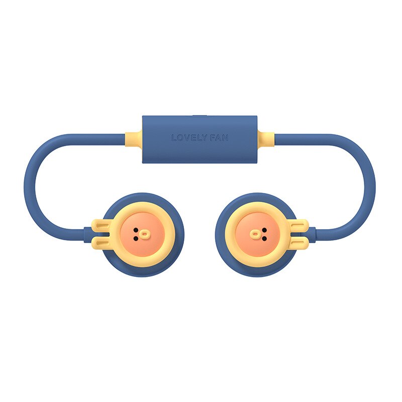 Product Leafless Hanging Neck Fan USB Charging Mini Cute Student Folding Lazy Hanging Neck Fan Refreshing Summer