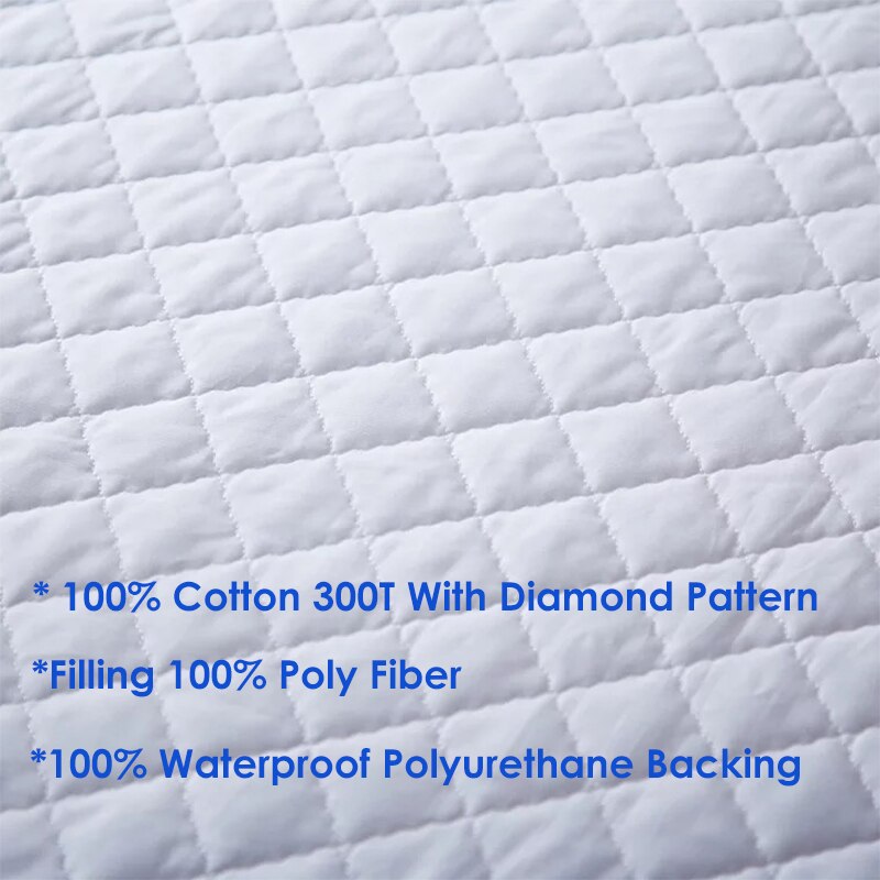 IRoyal Alle Size Katoen Matras Cover Hypoallergeen Microfiber Vullen Matrashoes Voorzien Waterdichte Matress Protector