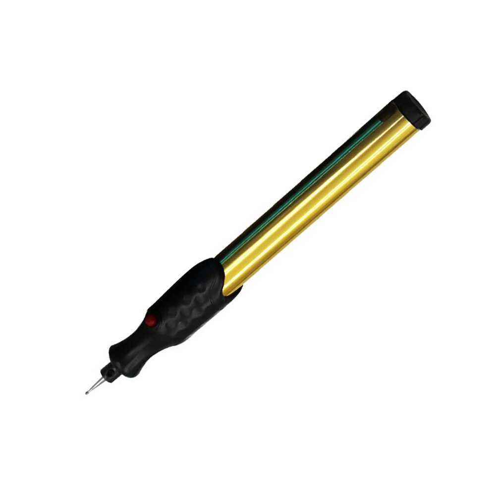 Electric Engraving Pen DIY Craft Scripture with Grinding Head for Metal Wood Glass Plastic Carving Pen Without Battery: Gold