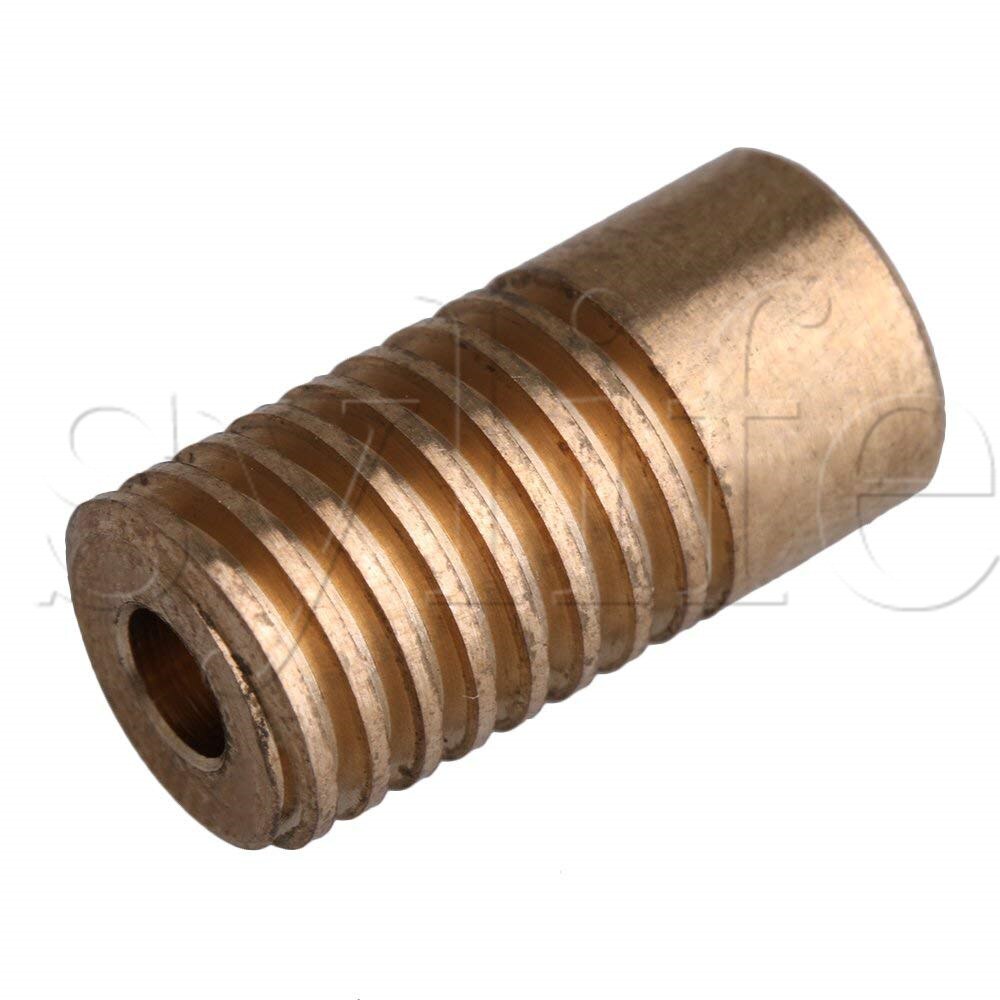 0.5 Modulus 40 Teeth Brass Worm Gear Wheel & 5mm Hole Dia Worm Gear Shaft Kits 1:40 Reduction Ratio with Screw