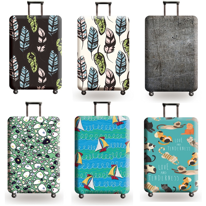 Luggage Cover Set - Animal Print - Elastic Trolley Protector - SAFEBET Polyester Spandex