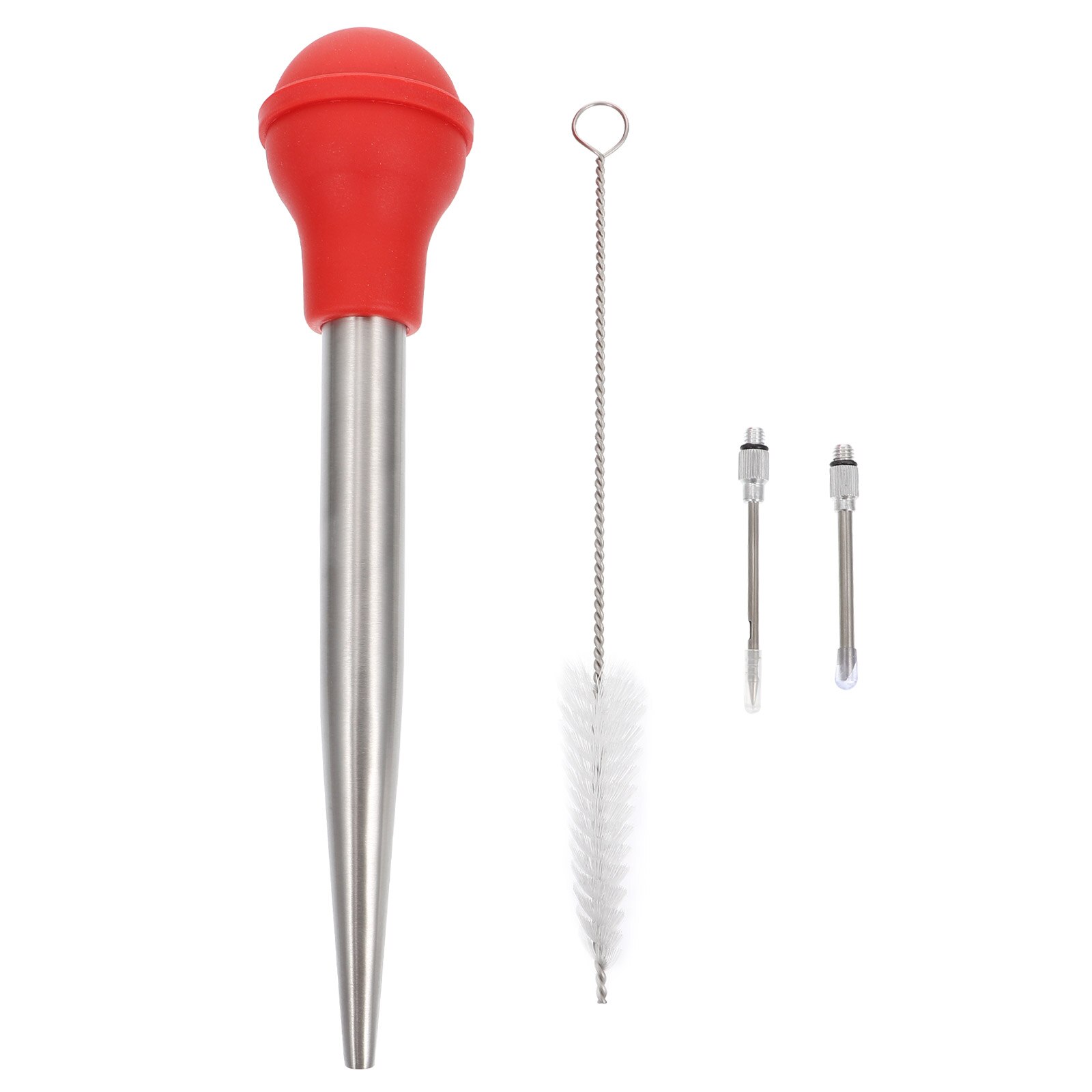 Inyector de salsa para condimentos, jeringa de pavo para cocina, inyector de salsa para barbacoa, 1 Juego: Red