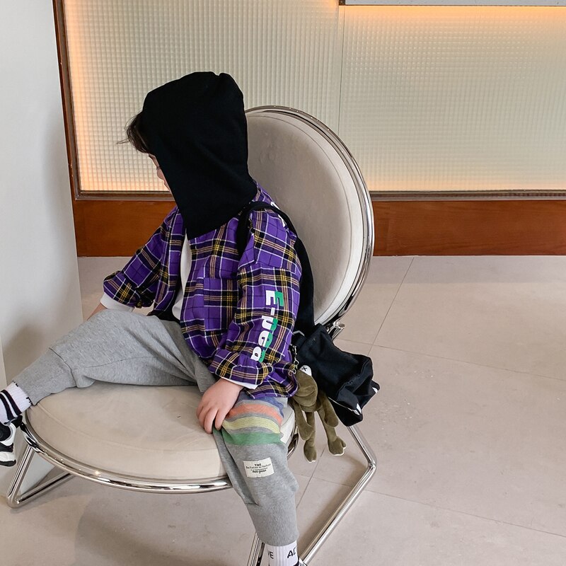 Kinderen Jassen Baby Jongens Puur Katoen Dunne Plaid Gedrukt Bovenkleding Jassen Voorjaar Mode Voor Oudere Kinderen