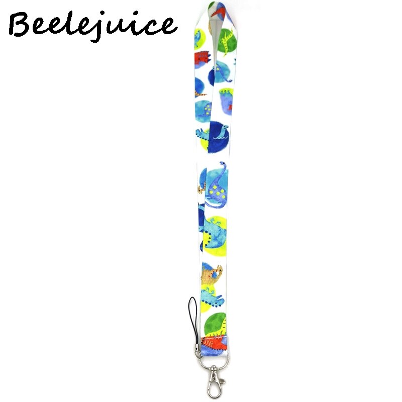 Dinosaurs Neck Strap Lanyard keychain Mobile Phone Strap ID Badge Holder Rope Key Chain Keyrings cosplay Accessories