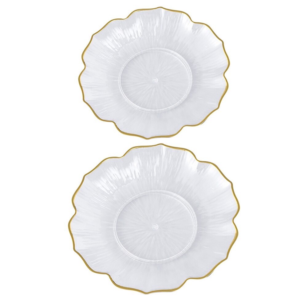 2pcs Dry Fruit Tray Food Serving Tray Snacks Plate Home Fruit Container