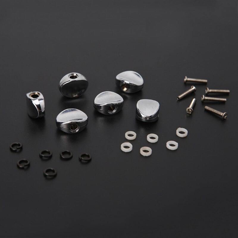 Gitaar stemknoppen accessoires 6 stuks vervangende gitaar stemknoppen stemmechanieken metalen knoppen stemknoppen onderdelen