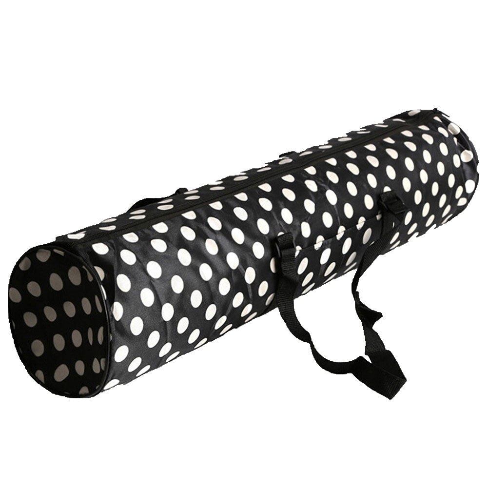 Stijlvolle Dot Draagbare Gym Fitness Yoga Mat Waterdichte Carry Pouch Schoudertas Macuto Viaje Mujer Сумка Женская: Black