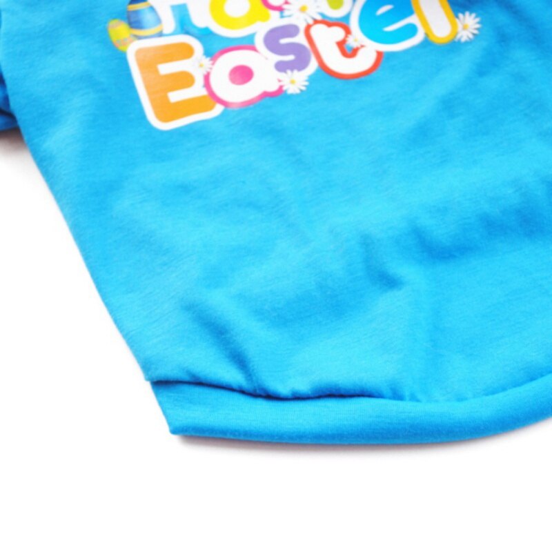 Happy Easter Dog Party Vest T Shirts Cartoon Konijn Bunny Pet Hond Kat Kleding Chihuahua Yorkies Zomer Apparels