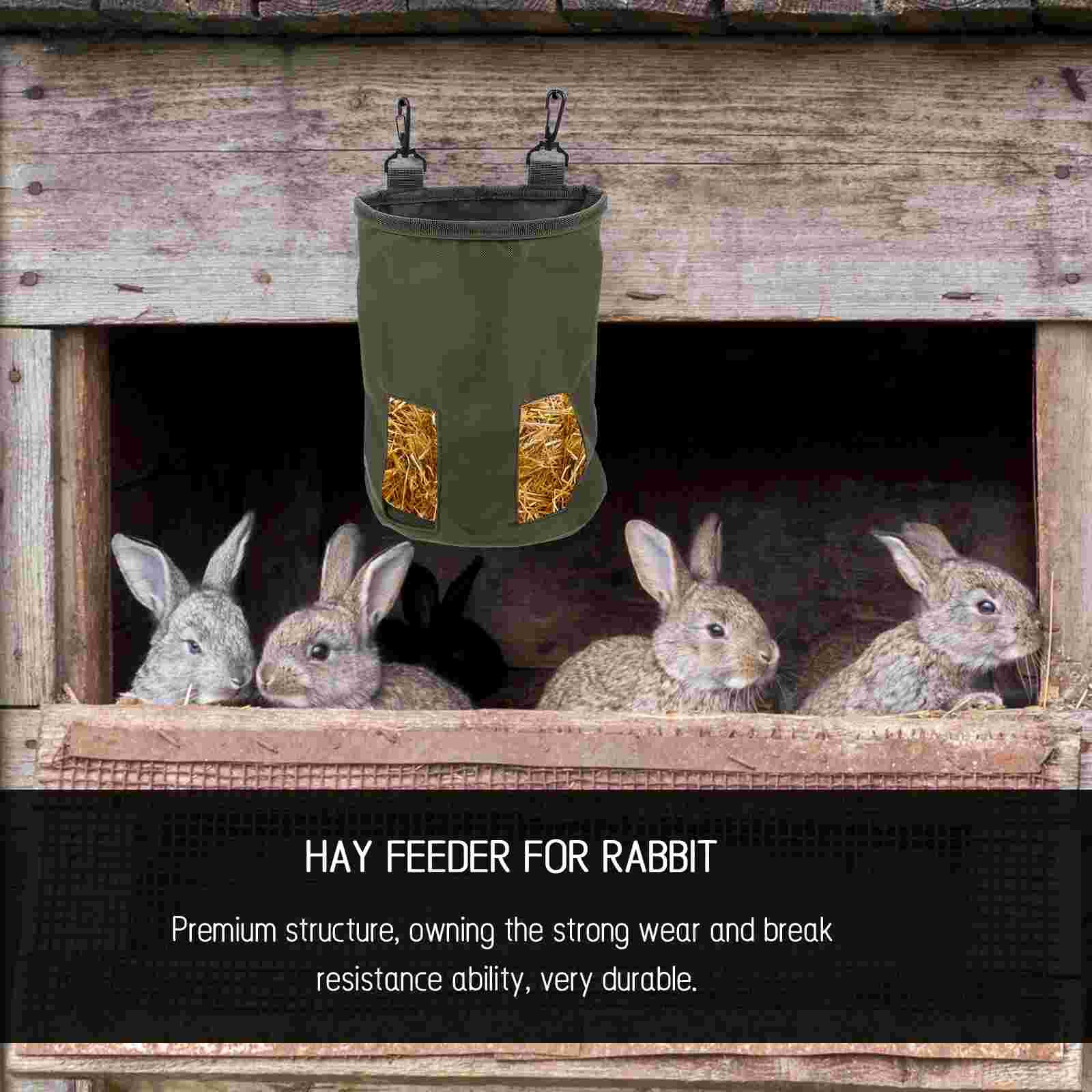 Hanging Hay Bag Rabbit Hay Feeder Bag Small Animals Hay Feeder Guinea Feeding Hay Bag